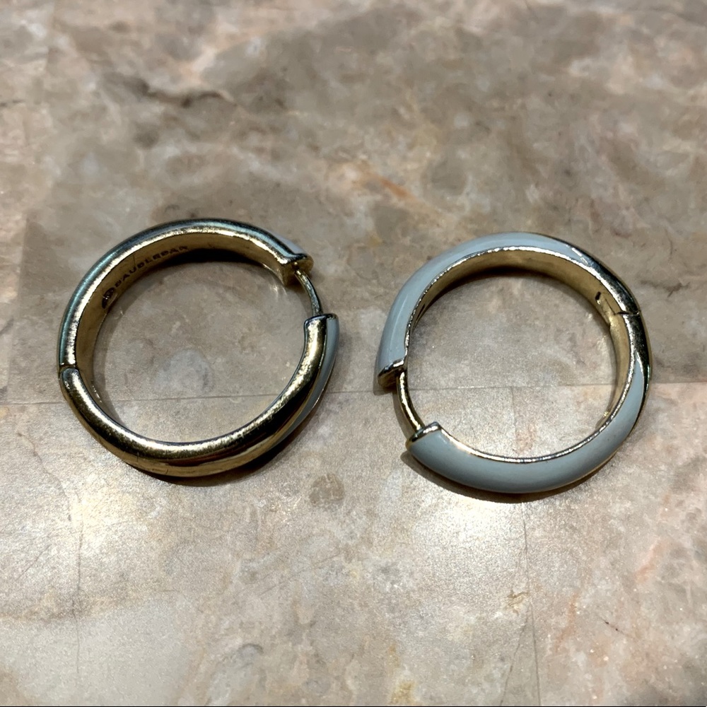 BaubleBar Painted Hoop Earrings
